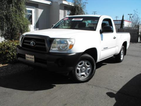 Super White Toyota Tacoma Regular Cab.  Click to enlarge.