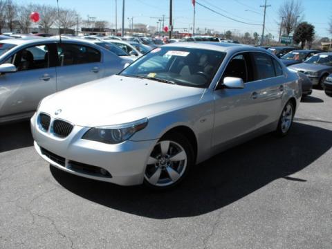 Titanium Silver Metallic BMW 5 Series 530i Sedan.  Click to enlarge.
