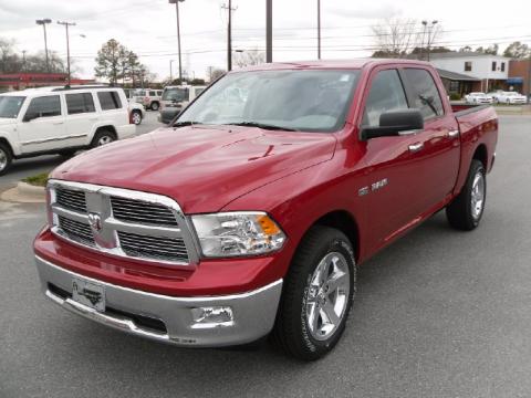 Inferno Red Crystal Pearl Dodge Ram 1500 Big Horn Crew Cab 4x4.  Click to enlarge.