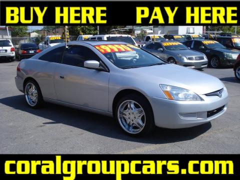 Satin Silver Metallic Honda Accord EX V6 Coupe.  Click to enlarge.