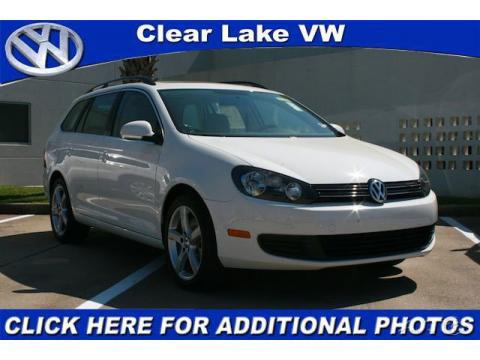 Candy White Volkswagen Jetta TDI SportWagen.  Click to enlarge.