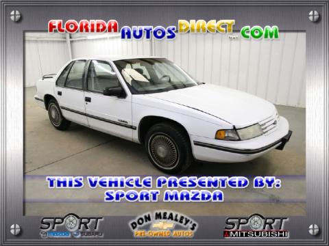 Bright White Chevrolet Lumina Sedan.  Click to enlarge.