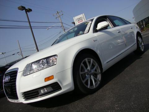 Ibis White Audi A6 3.0 TFSI quattro Sedan.  Click to enlarge.
