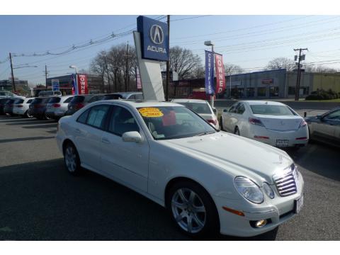 Arctic White Mercedes-Benz E 350 4Matic Sedan.  Click to enlarge.