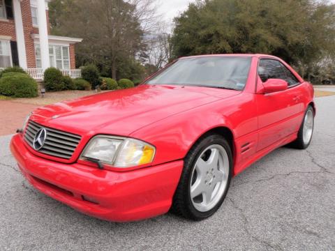 Magma Red 2001 Mercedes-Benz SL 500 Roadster with Java interior Magma Red 