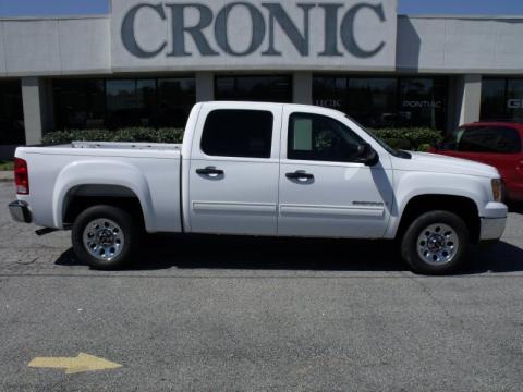 Summit White GMC Sierra 1500 SL Crew Cab.  Click to enlarge.