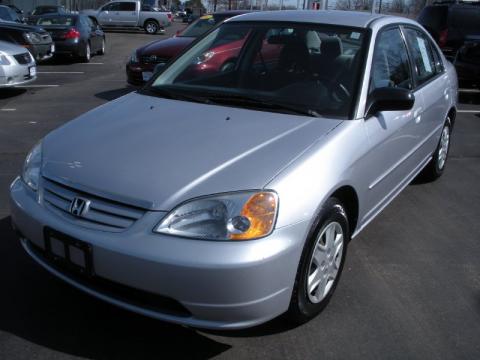 Satin Silver Metallic Honda Civic LX Sedan.  Click to enlarge.