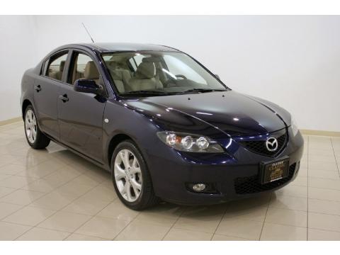 Stormy Blue Mica Mazda MAZDA3 i Touring Sedan.  Click to enlarge.