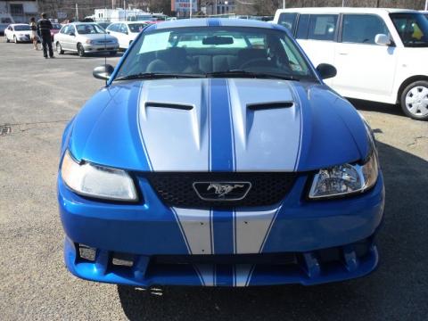 Bright Atlantic Blue Metallic Ford Mustang V6 Coupe.  Click to enlarge.