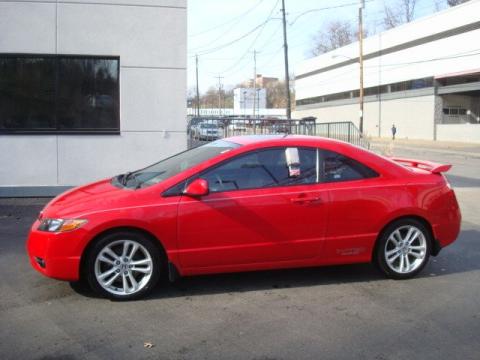 Rallye Red Honda Civic Si Coupe.  Click to enlarge.