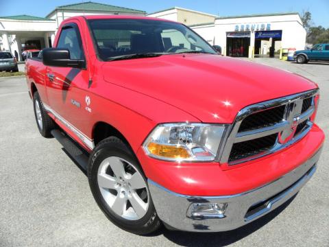 Flame Red Dodge Ram 1500 SLT Regular Cab.  Click to enlarge.