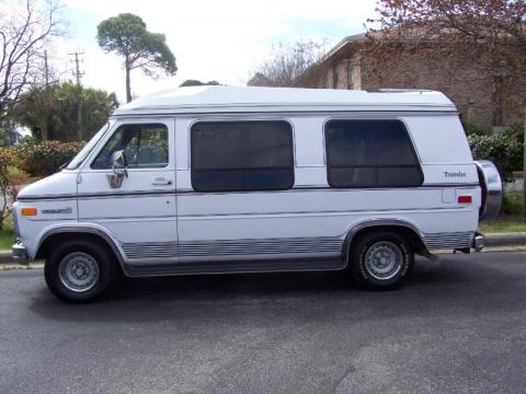 White GMC Vandura G2500 Conversion Van.  Click to enlarge.