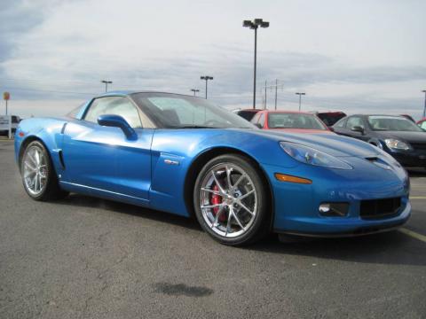 Jetstream Blue Metallic Chevrolet Corvette Z06.  Click to enlarge.