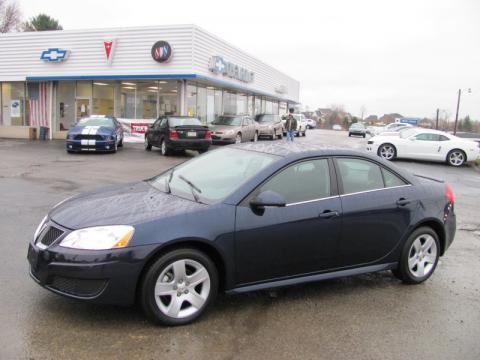 Midnight Blue Metallic Pontiac G6 Sedan.  Click to enlarge.