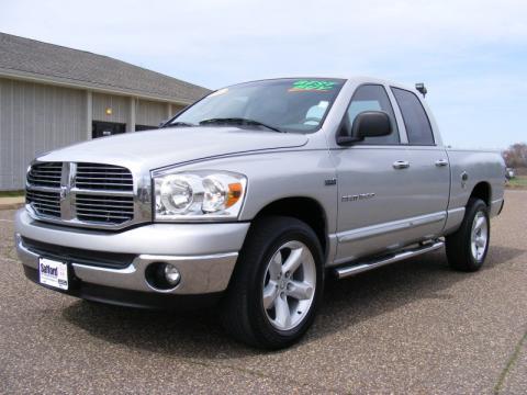Bright Silver Metallic Dodge Ram 1500 Lone Star Edition Quad Cab.  Click to enlarge.