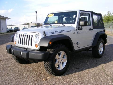 Bright Silver Metallic Jeep Wrangler Rubicon 4x4.  Click to enlarge.