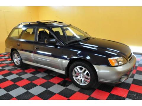 Dark Blue Pearl 2000 Subaru Outback Limited Wagon with Black interior Dark 