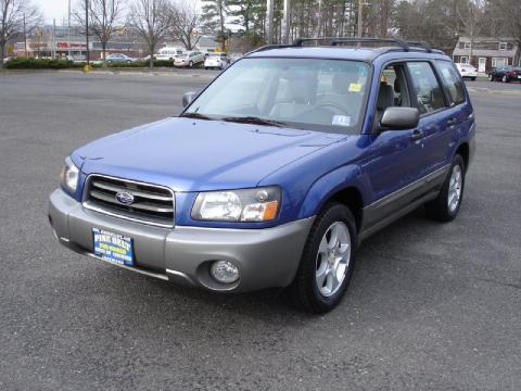 Pacifica Blue Metallic Subaru Forester 2.5 XS.  Click to enlarge.