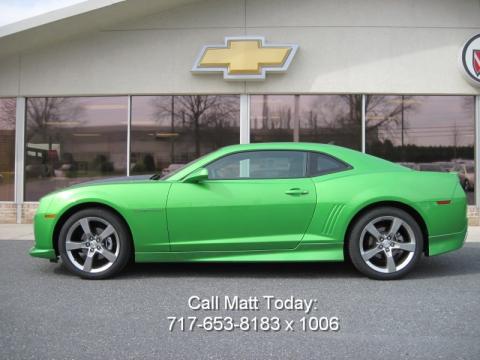 Synergy Green Metallic Chevrolet Camaro LT Coupe Synergy Special Edition.  Click to enlarge.