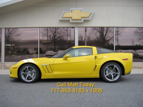 Velocity Yellow Chevrolet Corvette Grand Sport Coupe.  Click to enlarge.