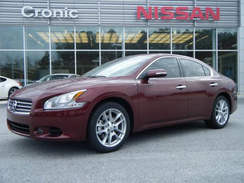 Tuscan Sun Red 2010 Nissan Maxima 3.5 SV with Caffe Latte interior Tuscan 