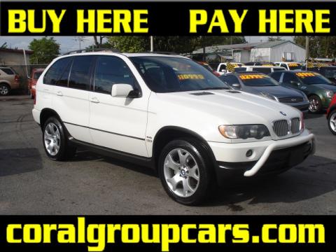 Alpine White BMW X5 4.4i.  Click to enlarge.