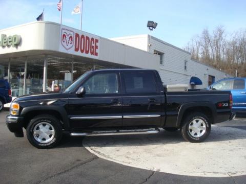 Onyx Black GMC Sierra 1500 Z71 Crew Cab 4x4.  Click to enlarge.