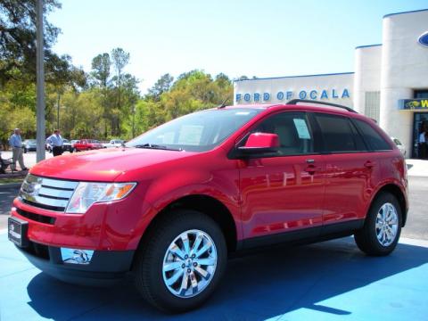 Red Candy Metallic Ford Edge SEL.  Click to enlarge.