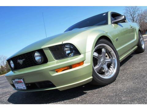 Legend Lime Metallic Ford Mustang GT Premium Coupe.  Click to enlarge.