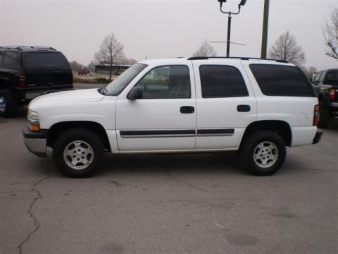 Summit White Chevrolet Tahoe LS 4x4.  Click to enlarge.