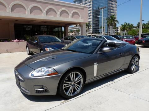 Shadow Gray Jaguar XK XKR Portfolio Edition Convertible.  Click to enlarge.