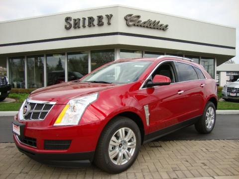 Crystal Red Tintcoat Cadillac SRX V6.  Click to enlarge.