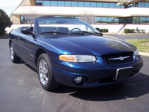 Patriot Blue Pearl Chrysler Sebring JXi Convertible.  Click to enlarge.