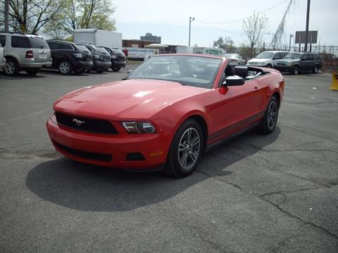 Torch Red Ford Mustang V6 Convertible.  Click to enlarge.