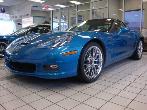 Jetstream Blue Metallic Chevrolet Corvette ZR1.  Click to enlarge.