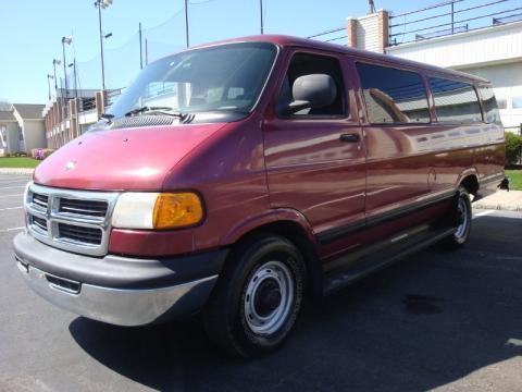 Medium Red Metallic Dodge Ram Van 3500 Passenger.  Click to enlarge.