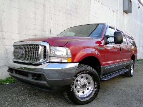 Red Fire Metallic Ford Excursion XLT 4x4.  Click to enlarge.