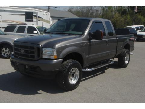 Dark Shadow Grey Metallic Ford F250 Super Duty XLT SuperCab 4x4.  Click to enlarge.