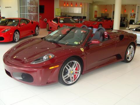 Dark Red Metallic Ferrari F430 Spider F1.  Click to enlarge.