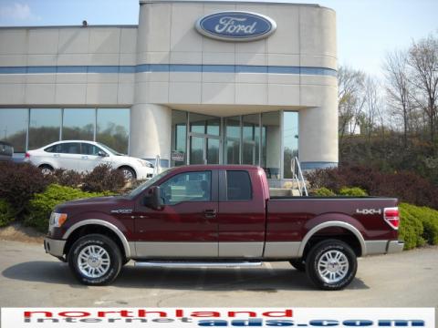 Royal Red Metallic Ford F150 Lariat SuperCab 4x4.  Click to enlarge.