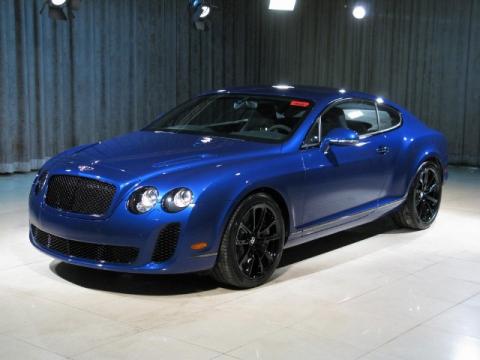 Moroccan Blue Bentley Continental GT Supersports.  Click to enlarge.