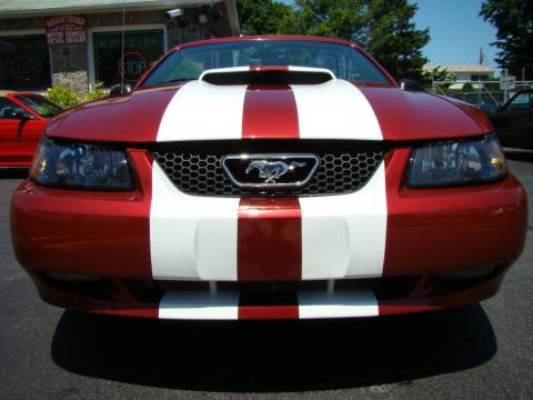 Redfire Metallic Ford Mustang GT Convertible.  Click to enlarge.