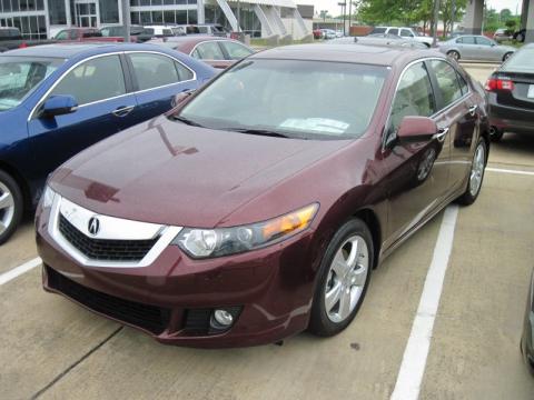 Basque Red Pearl 2010 Acura TSX Sedan with Parchment interior Basque Red Pearl Acura TSX Sedan. Click to enlarge.