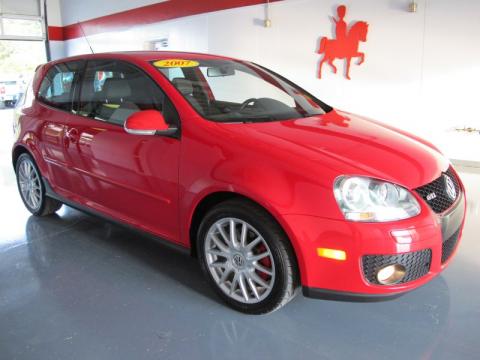 Tornado Red Volkswagen GTI 2 Door.  Click to enlarge.
