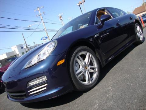 Dark Blue Metallic Porsche Panamera 4S.  Click to enlarge.