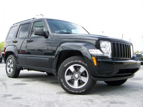 Brilliant Black Crystal Pearl Jeep Liberty Sport 4x4.  Click to enlarge.