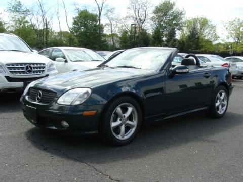 Everest Green Metallic Mercedes-Benz SLK 320 Roadster.  Click to enlarge.