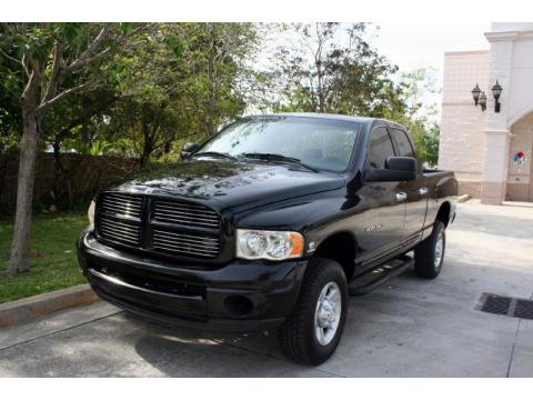 Black Dodge Ram 2500 Laramie Quad Cab 4x4.  Click to enlarge.