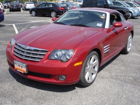 Blaze Red Crystal Pearlcoat Chrysler Crossfire Limited Coupe.  Click to enlarge.