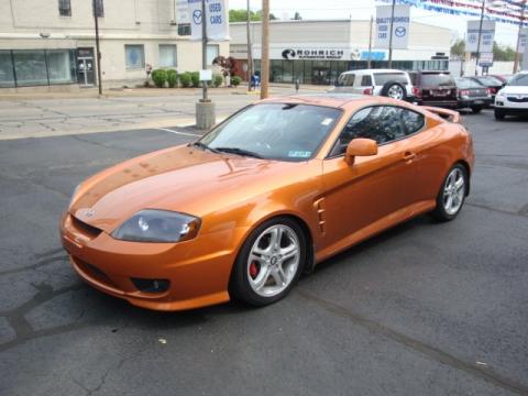 Orange Crush Hyundai Tiburon GT.  Click to enlarge.